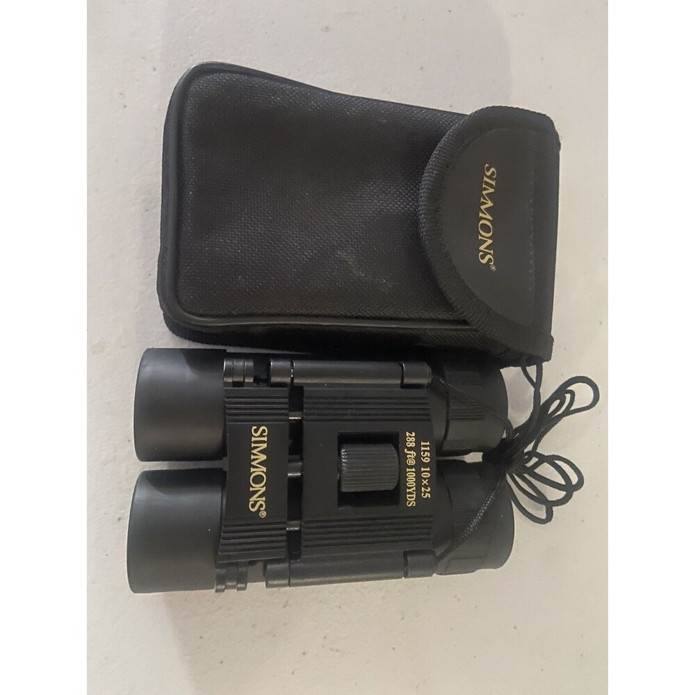 Simmons Pro Sport 10x25 Binoculars With Case FOV 288ft @ 1000yds.